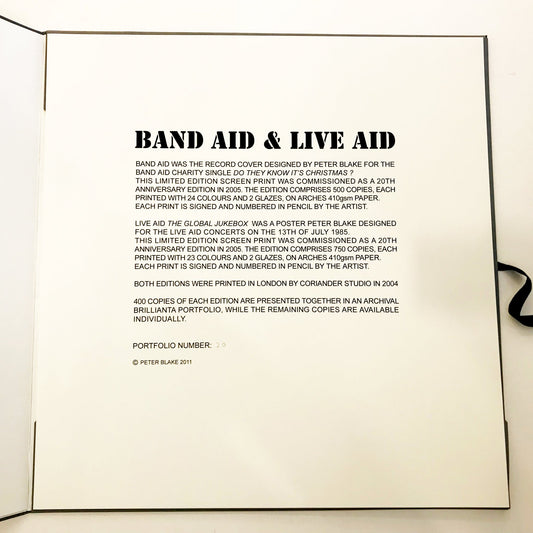 Band Aid & Live Aid Portfoilio